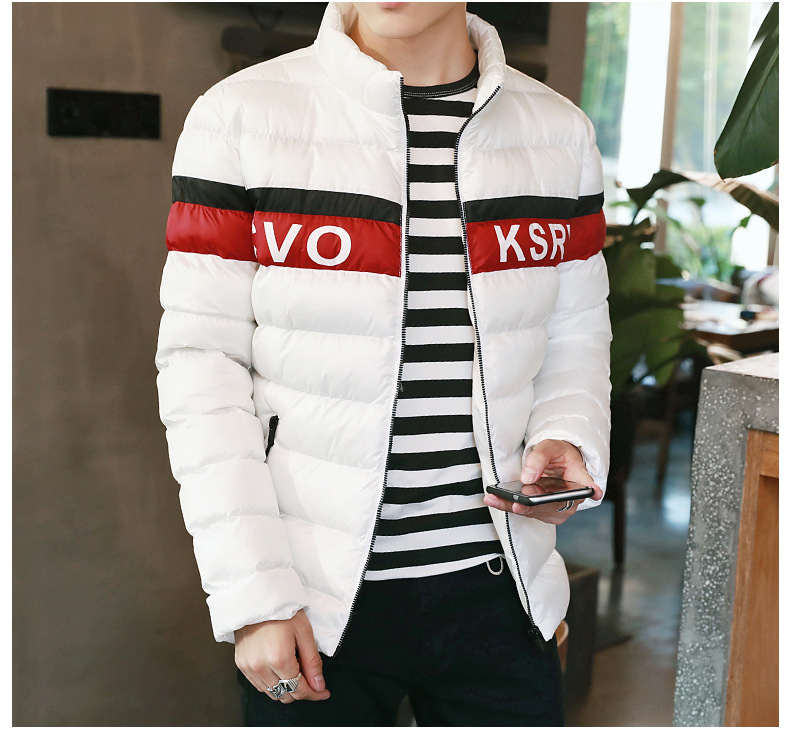 棒球领加厚棉服外套,冬日下的阳光型男