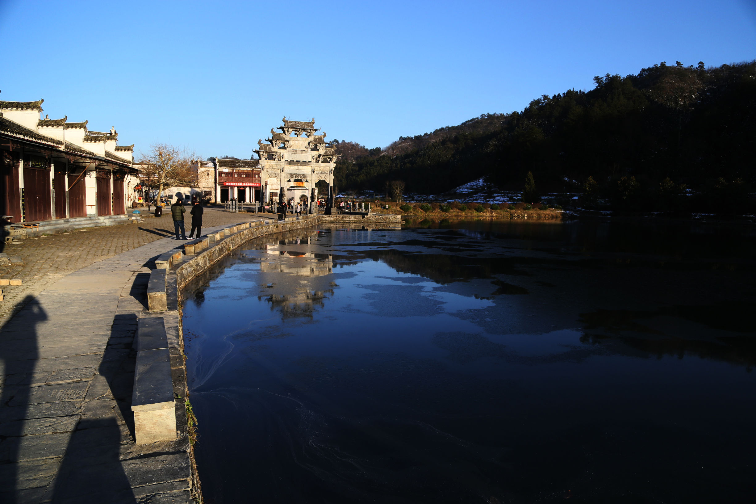 安徽风情小镇的徽州西递,梦回徽州下一句