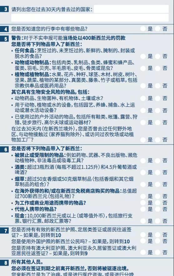 入境新西兰检查手机和电脑吗,入境新西兰的申报表