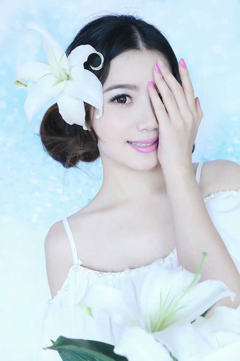 自然妆容帮你打造无瑕新娘,适合方圆脸的新娘妆容教程