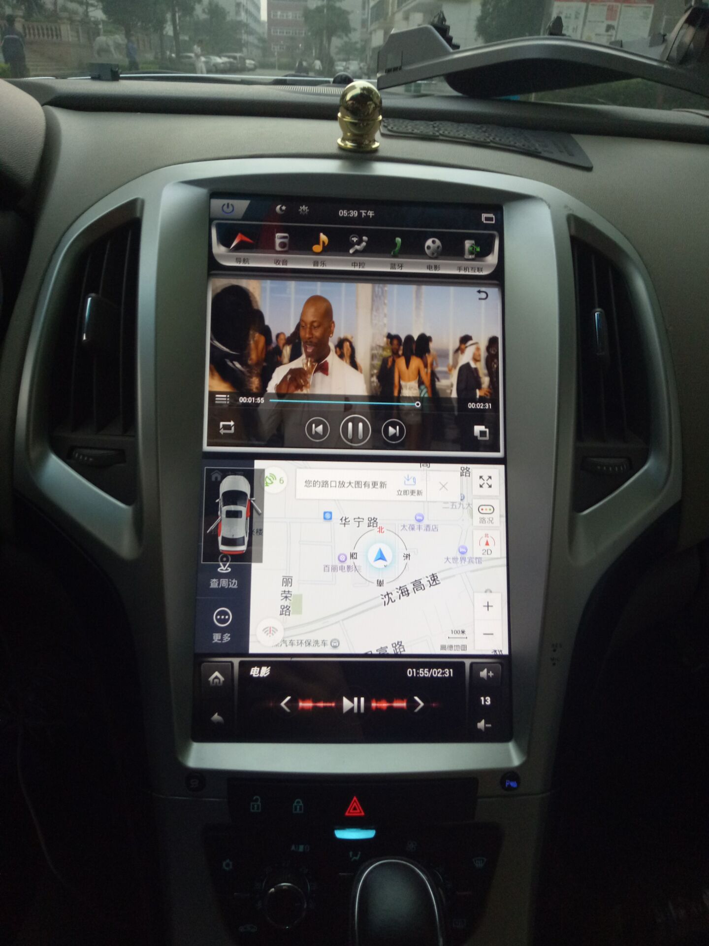 别克老英朗换装安卓智能导航大屏,英朗1.3t加装大屏导航