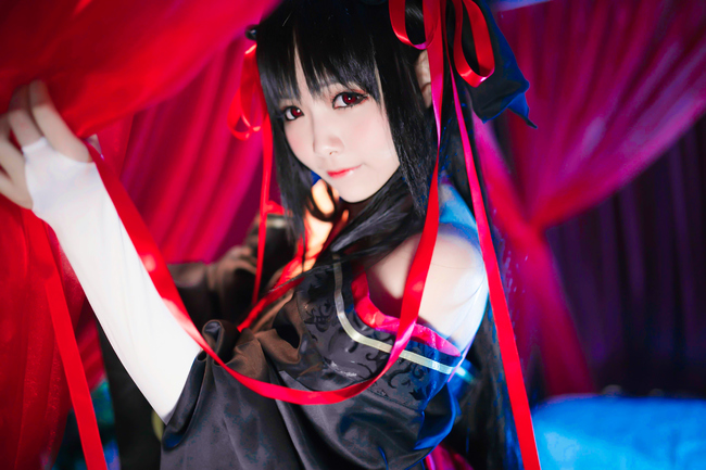机巧少女cos图片,cos正片双人动作花怜