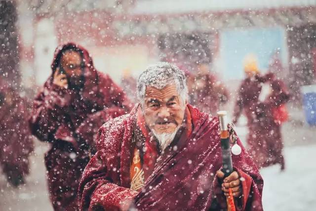 色达冬天摄影,色达冬季