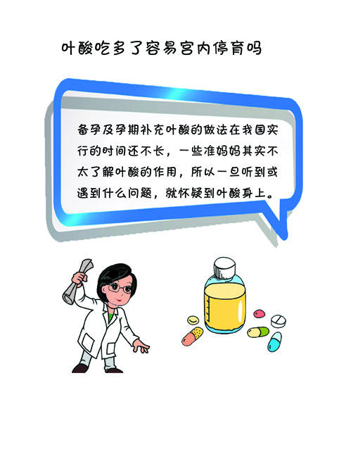 怀孕前3月，叶酸吃多了容易宫内停育