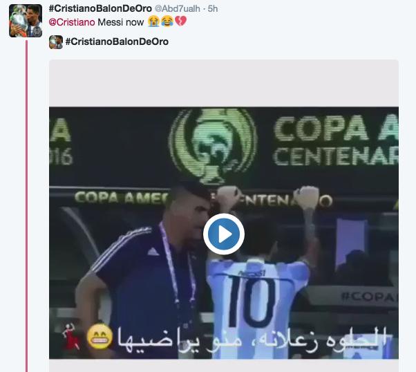 c罗金球奖发言落泪,c罗怎么评价梅西金球奖