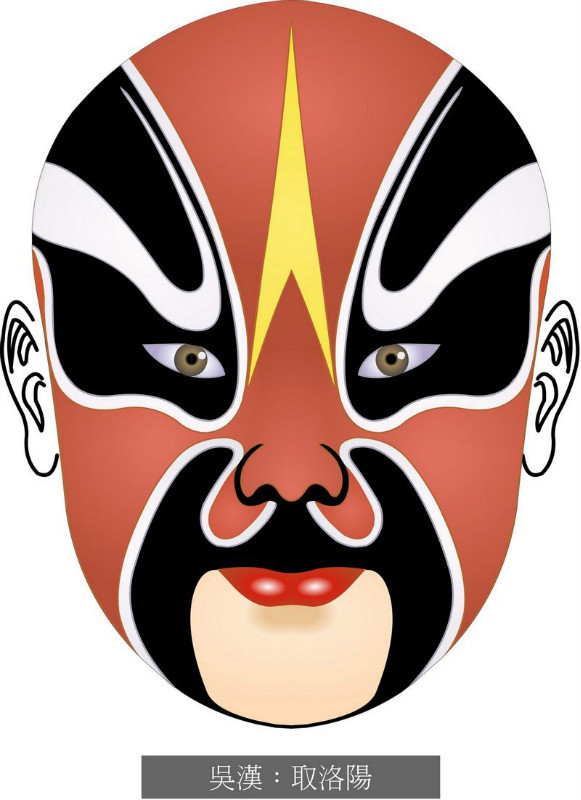 国粹脸谱重组画,国粹创意经典脸谱