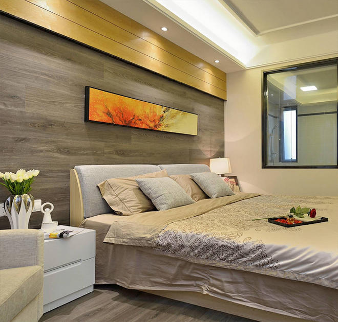 珍珠白的简约风格装修全屋效果图,装修风格大全2022简约风卧室