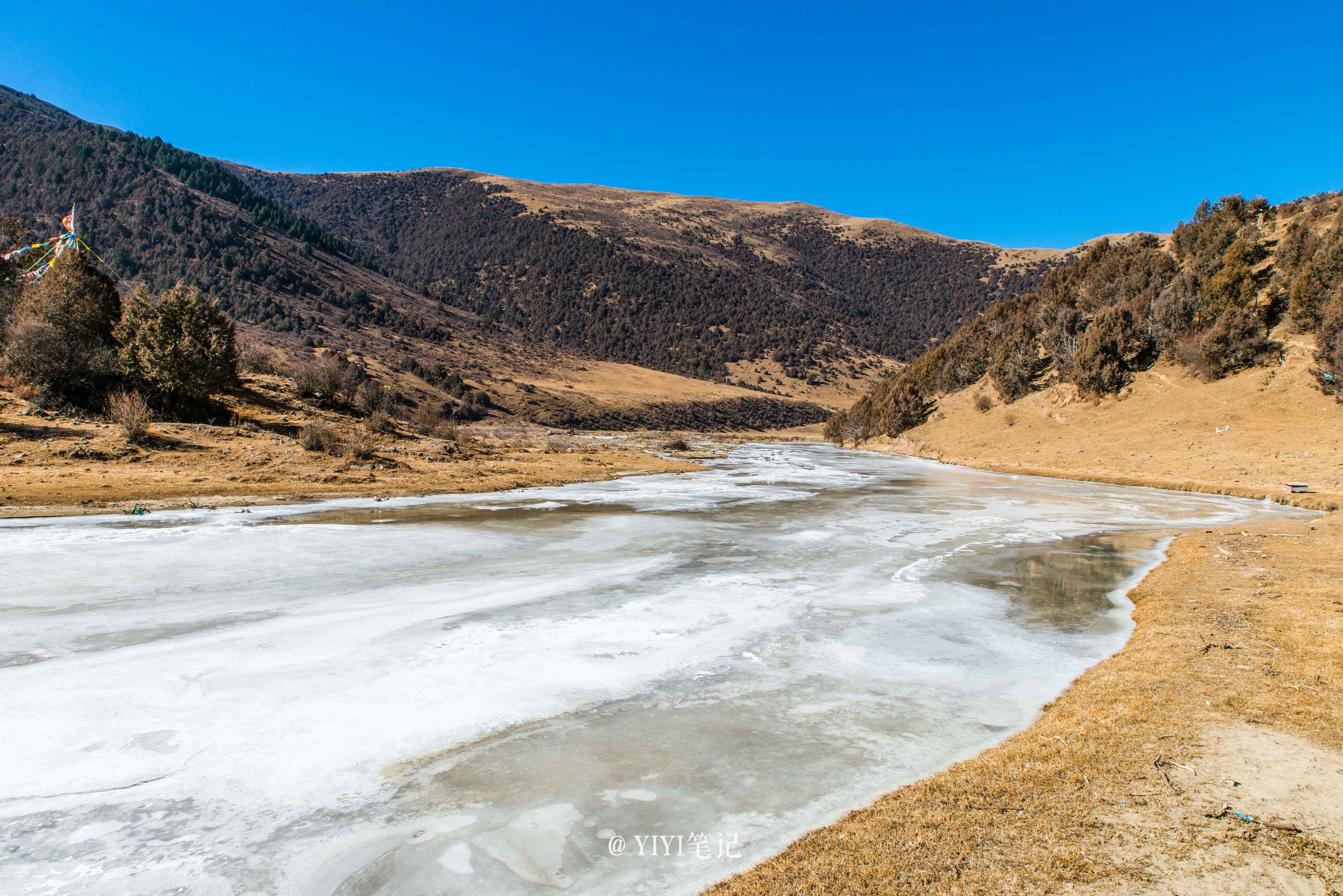 色达的冬天的美景,冬天的色达