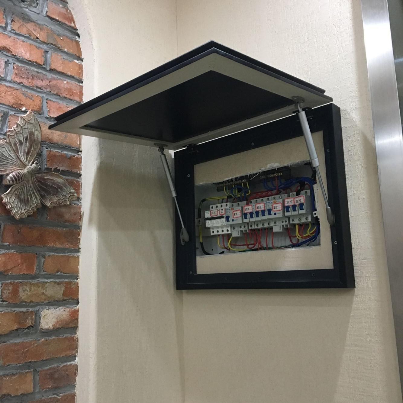 配电箱涂鸦效果图,家装电箱遮盖创意画