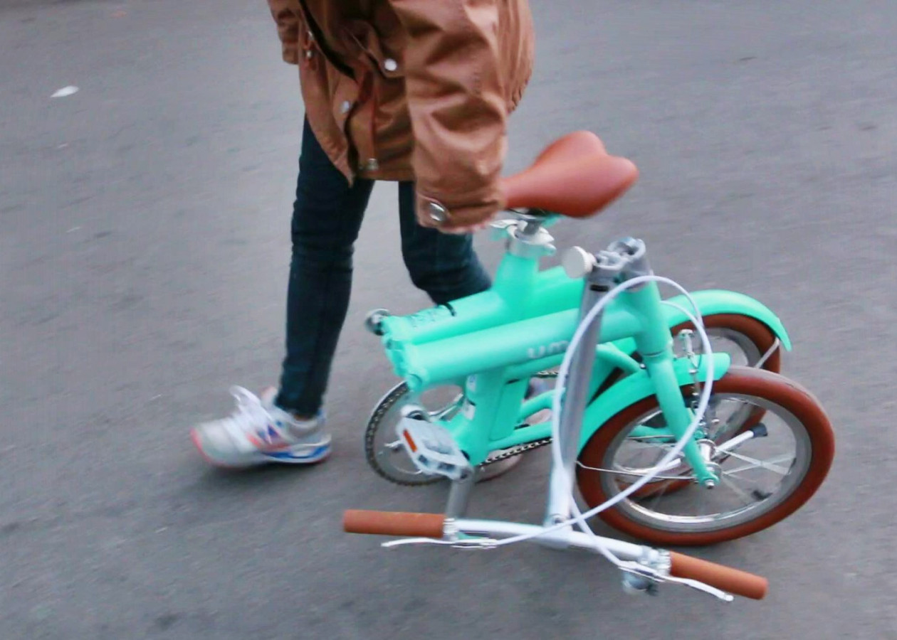 云马mini折叠助力自行车,云马mini试驾