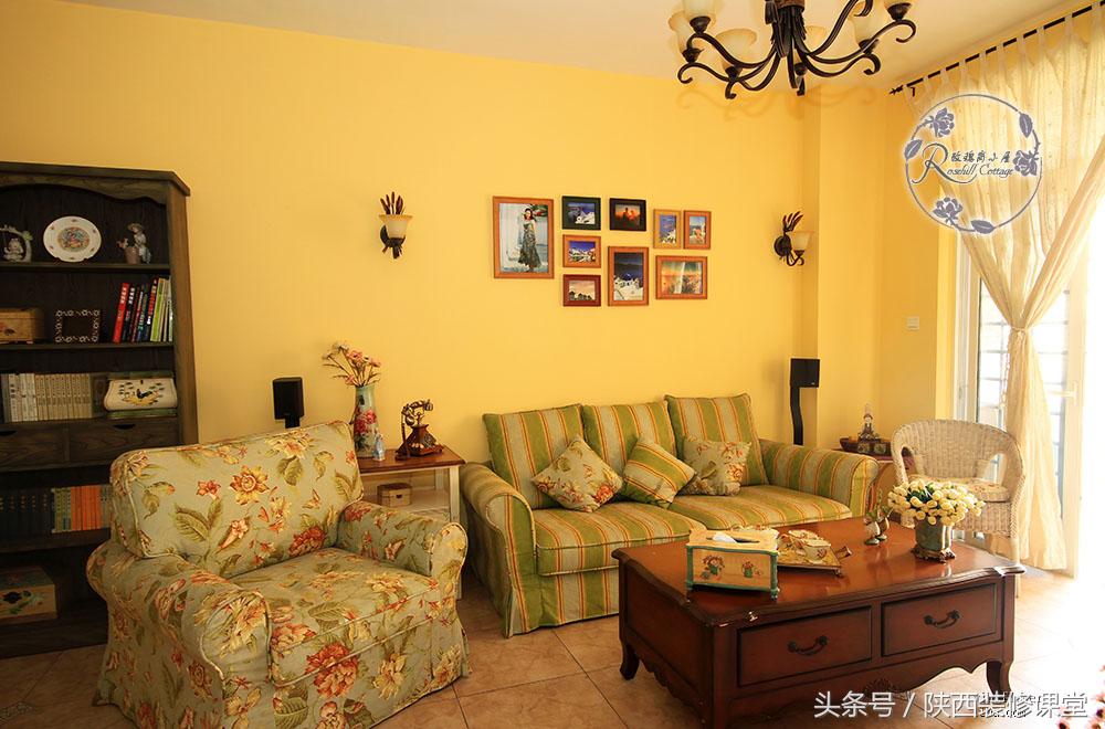 美式简约风硬装软装19万,10万硬装小户型复古风