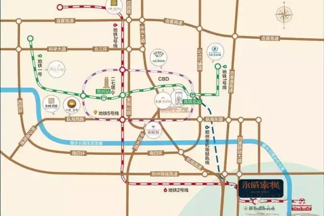 郑州地铁2号线站点二手房,郑州地铁8号线沿线楼盘价值盘点