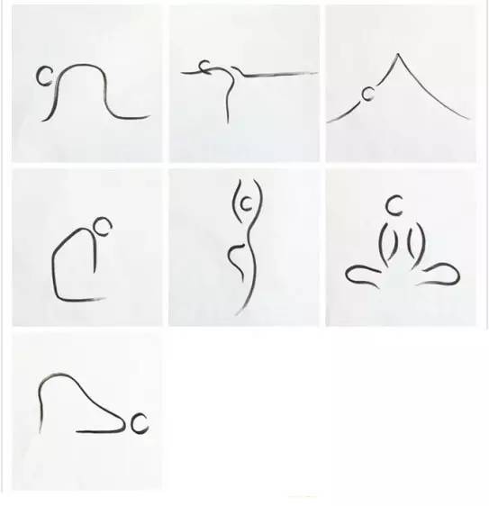 瑜伽小人体式画法教学,如何画瑜伽体式小人