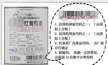 葡萄酒瓶上的标注日期,葡萄酒瓶上的条形码如何识别