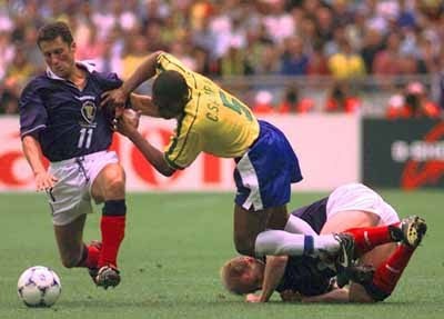 1998年法国世界杯16强对阵图,1998法国世界杯巴西vs摩洛哥