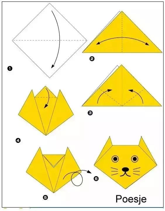 儿童折纸简单手工10000种,长正方形纸做手工折纸简单教程