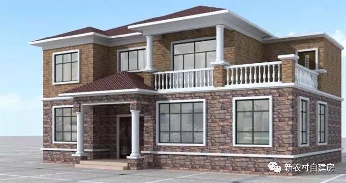 双拼二层兄弟共建房图纸20万以内,20万别墅砖混二层免费图纸