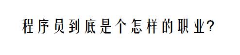 计算机软件程序员的职业分析,程序员这份职业为什么会存在