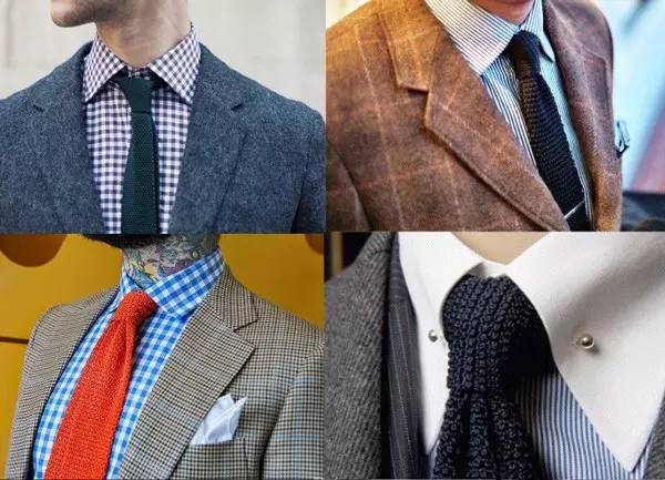 学院风两件套针织领带,时尚针织领带图片大全