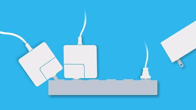 这个呆萌的甜甜圈插线板兼容各种形状插头，什么插头都能插！