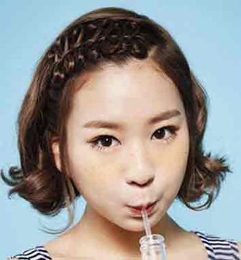 简单好看的韩式编发教程,韩式编发盘发图片