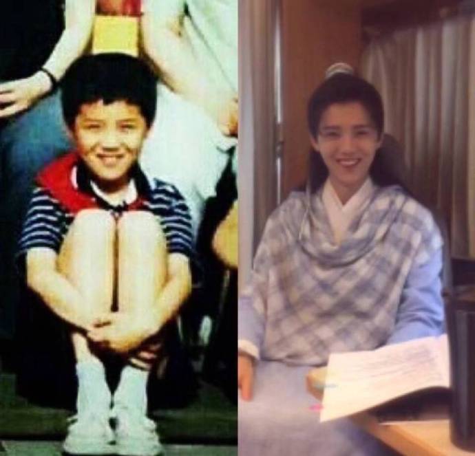 鹿晗自爆童年照,鹿晗童年照萌翻网友