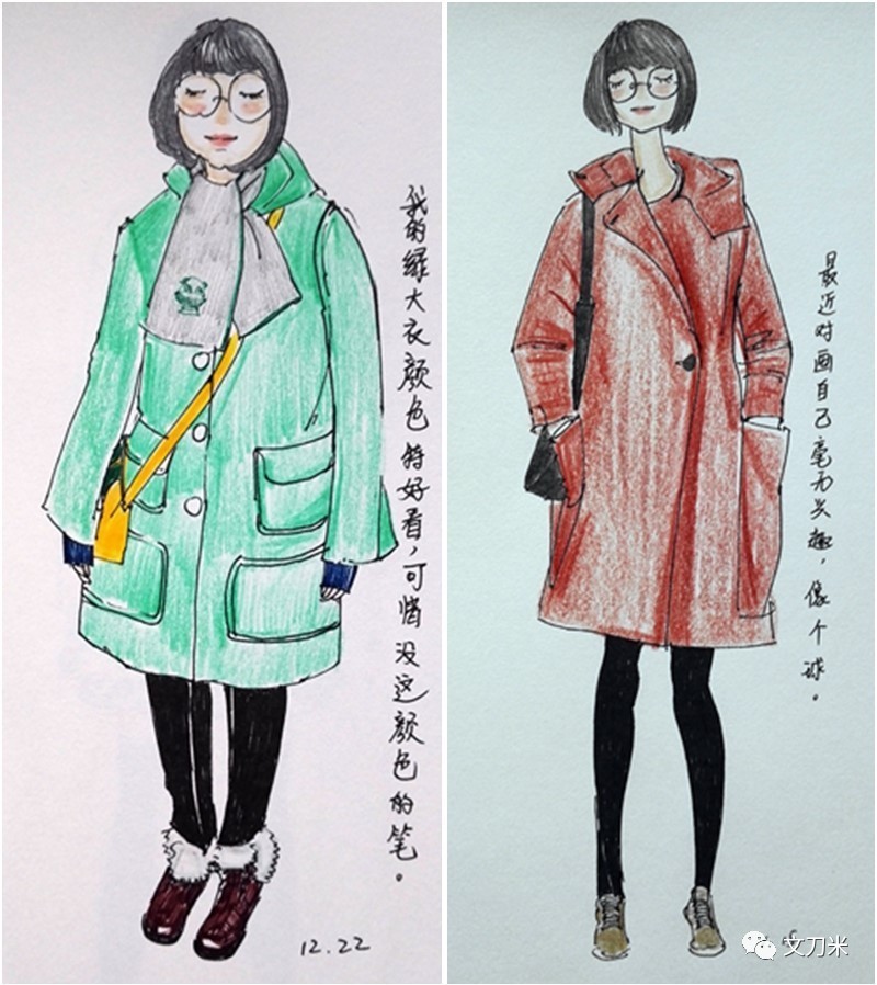 画画怎样穿衣服,风衣穿搭绘画教程