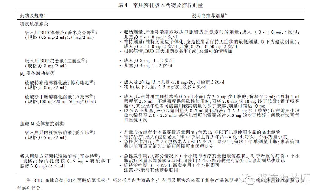 儿童雾化吸入专家共识,雾化吸入用药共识冀连梅