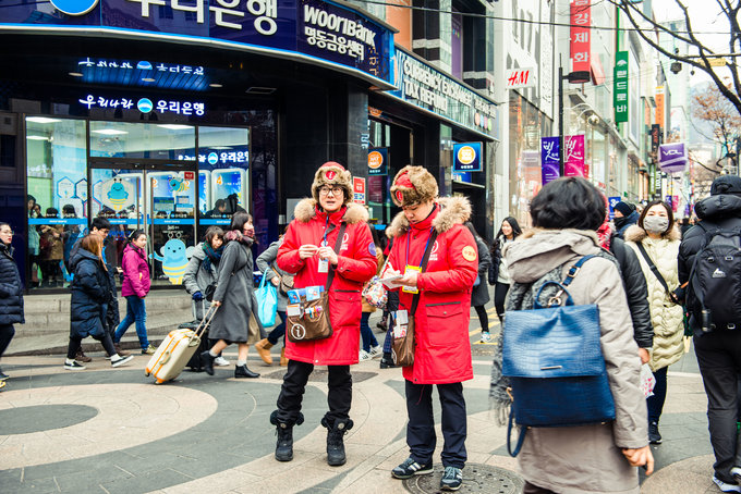 明洞韩国首尔的购物天堂,首尔明洞高档购物中心