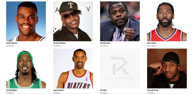 NBA球员身家榜，前三乔魔詹，五六是鲨科，内内力压麦迪？