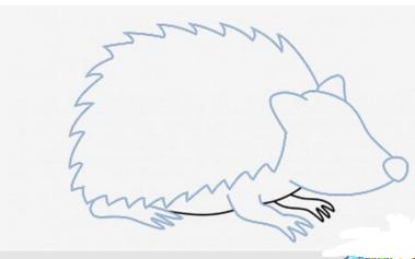 刺猬简笔画简单又漂亮,刺猬简笔画冬眠