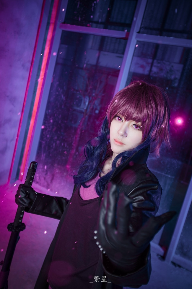 御芍神紫cos妆教程,御芍神紫cosplay漫展