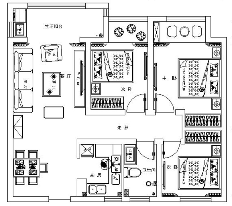 郑州中海锦苑89平新古典高端雅致畅享生活的乐趣