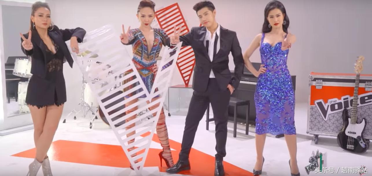 中国人在越南好声音唱歌震撼全场,越南好声音四位导师