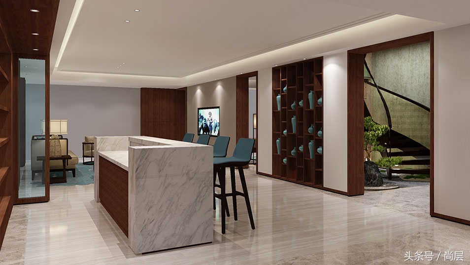 中式极简风禅意样板房,尼德兰官邸大平层