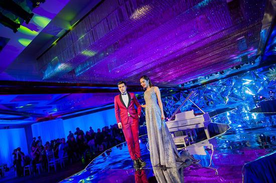 长春开元酒店婚礼,长春开元名都酒店婚礼新娘唱歌