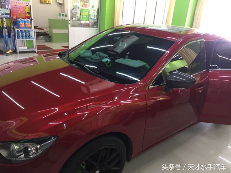 马自达阿特兹改装星空顶,马自达阿特兹改装铂钢灰