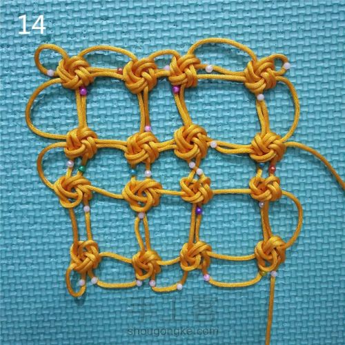 幻彩绳结编织,手绳编织平结双色