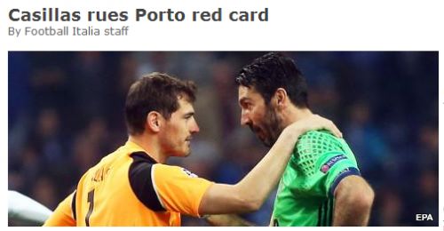 惺惺相惜布冯致谢卡西利亚斯,卡西利亚斯vs布冯半生之友