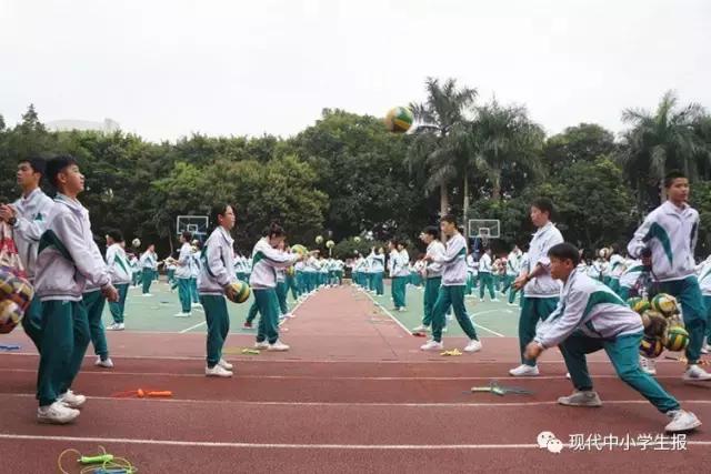 白云省实的大课间,广州市白云区金碧新城小学大课间