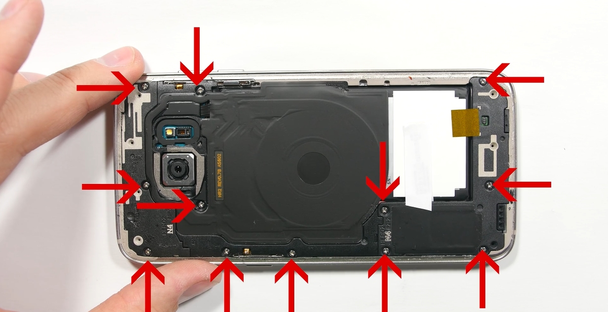 三星s7edge拆机修电源键,三星s7edge拆机视频