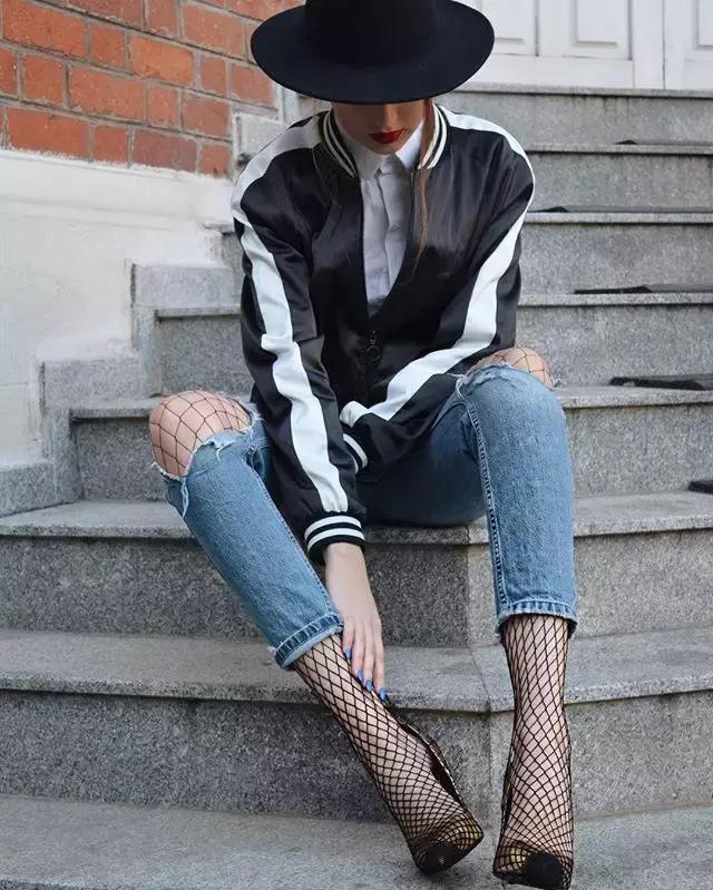 时下流行的渔网袜,渔网袜单品大全