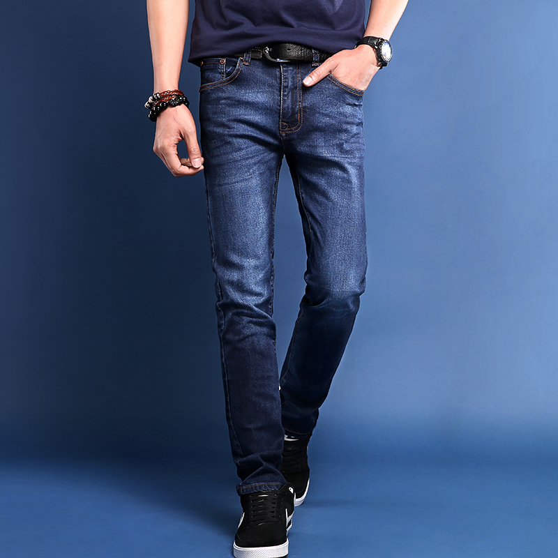 潮流百搭型男小脚牛仔裤,高颜值牛仔裤男士显腿瘦
