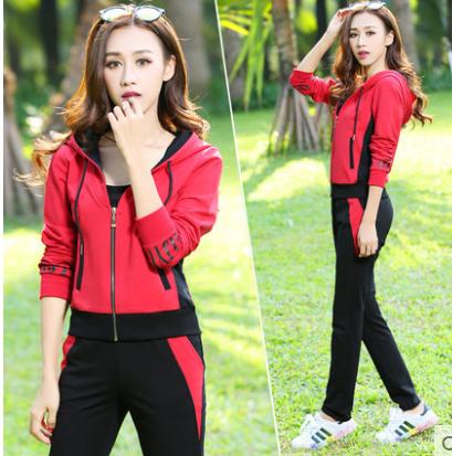 果冻棉休闲运动女套装,广场舞休闲运动女套装