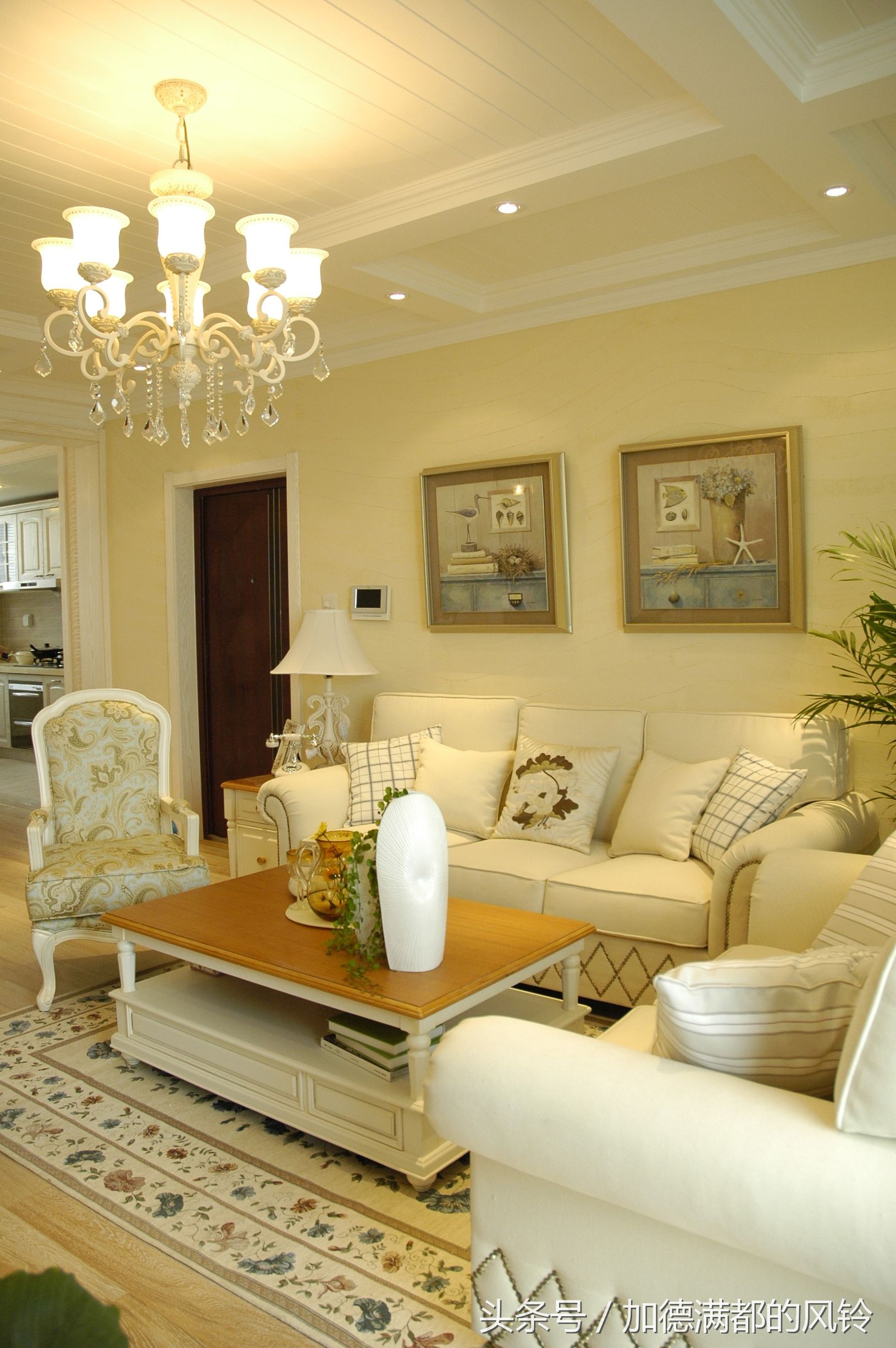 新乡地中海田园装修效果图,四室两厅两卫地中海装修效果图