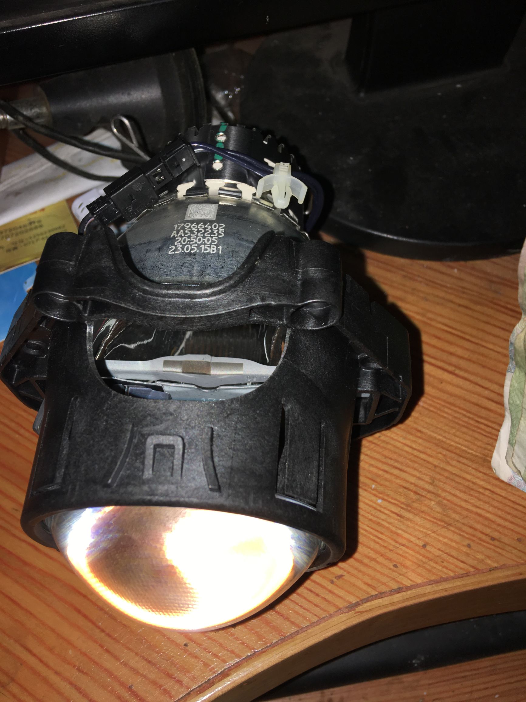 原车蜡烛灯升级海拉6透镜