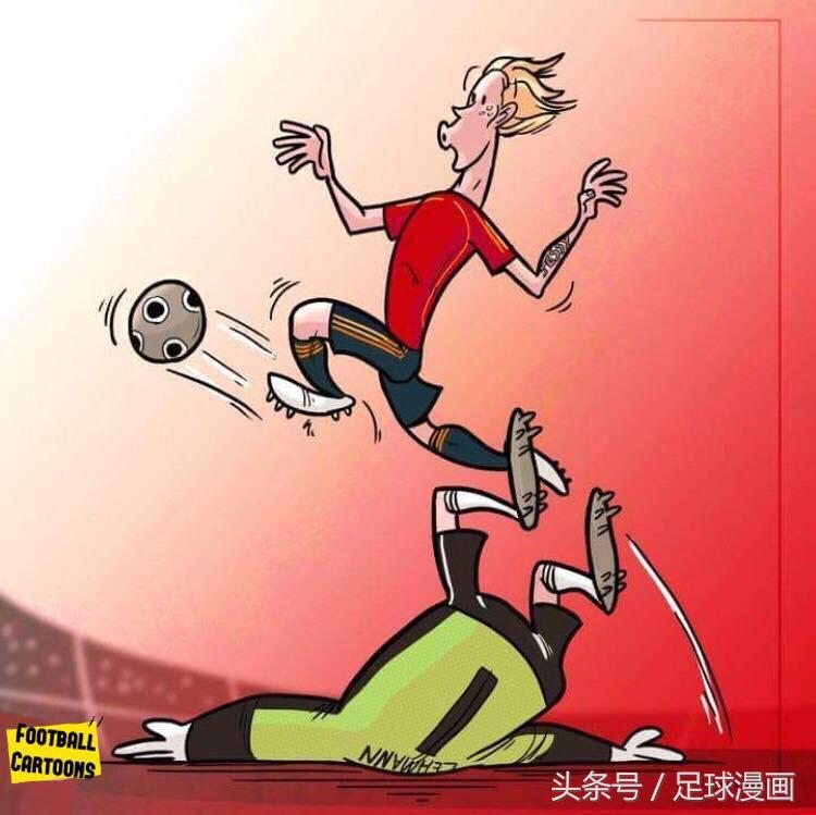 c罗被皇马扫地出门漫画,漫画足球内马尔和c罗