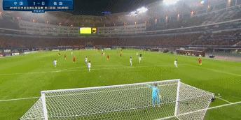 王永珀助攻于大宝,中国1:0伊拉克于大宝进球视频