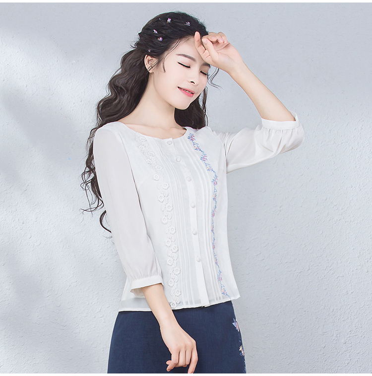 冬季雪纺衣中长款,洋气百搭上衣中长款雪纺