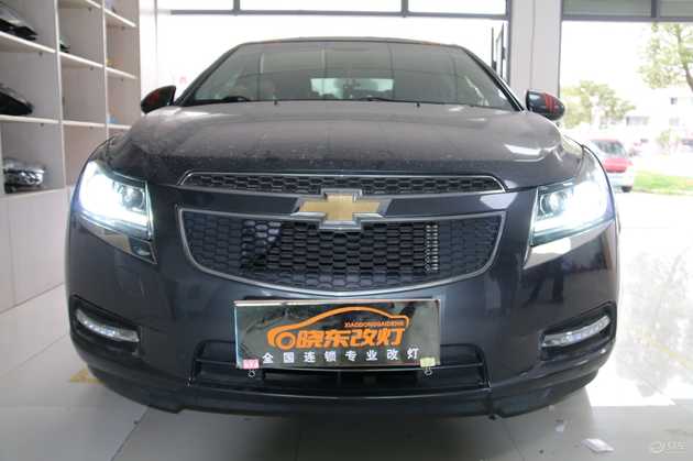 18科鲁兹大灯改装案例,雪佛兰18款科鲁兹改装led矩阵大灯